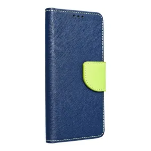 Peňaženkové puzdro Fancy Book modro-limetkové – Samsung Galaxy A54 5G