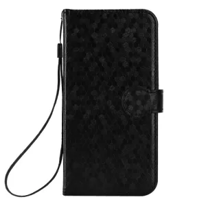 Peňaženkové puzdro Honeycomb Dot Texture Case čierne – Samsung Galaxy A15 4G/5G