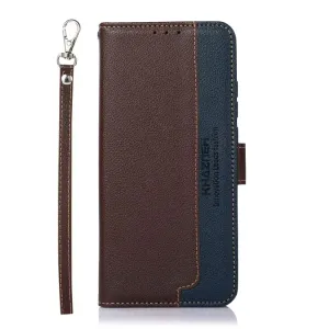 Peňaženkové puzdro Khazneh RFID case hnedé – Motorola Moto G54 5G / G54 5G Power Edition