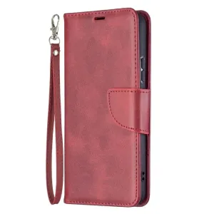Peňaženkové puzdro Retro Lambskin červené – Samsung Galaxy S22+