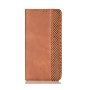 Peňaženkové puzdro Retro Leather hnedé – Motorola Moto G52 / G82 5G