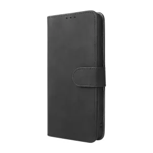 Peňaženkové puzdro Solid čierne – Motorola Moto E20 / E30 / E40