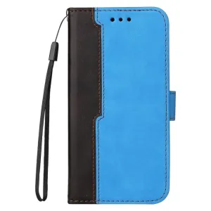 Peňaženkové puzdro Stitching čierno-modré – Samsung Galaxy S21 FE