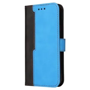 Peňaženkové puzdro Stitching čierno-modré – Vivo Y76 5G
