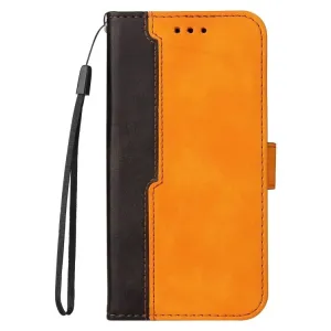 Peňaženkové puzdro Stitching čierno-oranžové – Samsung Galaxy S21 FE