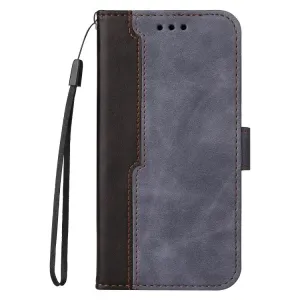 Peňaženkové puzdro Stitching čierno-sivé – Motorola Moto E20 / E30 / E40