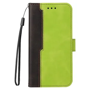 Peňaženkové puzdro Stitching čierno-zelené – Samsung Galaxy A12 / M12