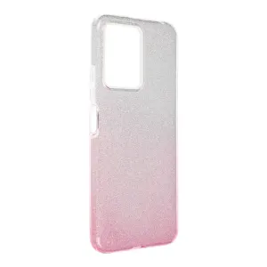 Forcell Obal Shining, Xiaomi Redmi Note 12 5G, strieborno ružový