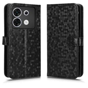 Peňaženkové puzdro Honeycomb Dot Texture Case čierne – Infinix Zero 30 5G