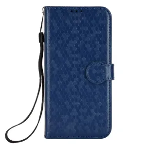 Peňaženkové puzdro Honeycomb Dot Texture Case modré – Xiaomi Redmi Note 13 Pro+ 5G