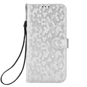 Peňaženkové puzdro Honeycomb Dot Texture Case strieborné – Nokia G22