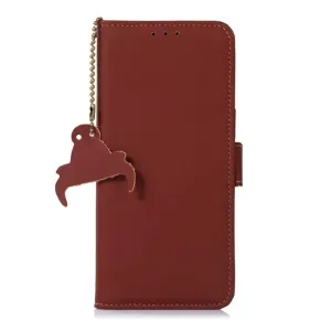 Peňaženkové puzdro RFID Leather case hnedé – Xiaomi 13