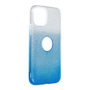 Forcell Shining silikónový kryt na iPhone 11 Pro, modrý/strieborný