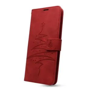 Puzdro Mezzo Book iPhone 7/8/SE 2020/SE 2022 vzor vianočný strom - červené