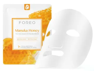 FOREO Farm to Face Sheet Mask Manuka Honey plátenná maska s hydratačným a revitalizačným účinkom 3x20 ml