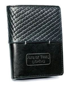 Czarny portfel męski skórzany - Forever Young® #9272441