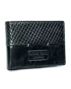 Czarny portfel męski skórzany - Forever Young® #9272443