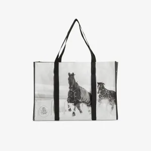 FOUGANZA Veľká jazdecká taška na čistiace potreby pre kone čierna