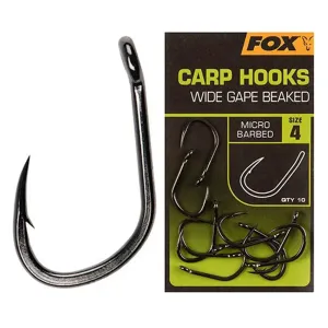 Fox háčky Carp Hooks Wide Gape Beaked vel.4 10ks