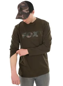 Fox Fishing Tričko Raglan Long Sleeve Shirt Khaki/Camo M