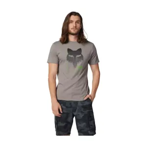 FOX Cyklistické tričko s krátkym rukávom - DISPUTE PREM - šedá
