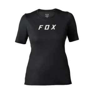 FOX Cyklistický dres s krátkym rukávom - RANGER MOTH LADY - čierna