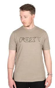Fox tričko ltd lw khaki marl - l #7946758
