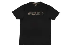 Fox tričko black camo chest print t-shirt - xxl