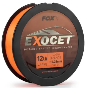 Fox Fishing Exocet Fluoro Mono Fluoro Orange 0,35 mm 8,0 kg 1000 m