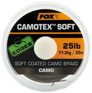 Fox náväzcová šnúrka edges camotex soft 20 m-priemer 35 lb / nosnosť 15,9 kg
