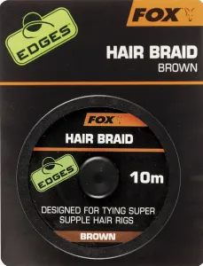 Fox náväzcová šnúrka edges hair braid brown 10 m