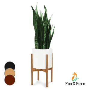 Fox & Fern Deventer, stojany na rastliny, pre kvetináče 20,3-30,5 cm Ø, 2 výšky, bambusové povrazy #1426226