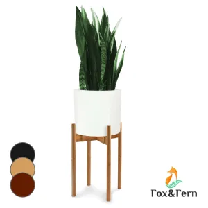 Fox & Fern Deventer, stojany na rastliny, pre kvetináče 20,3-30,5 cm Ø, 2 výšky, bambusové povrazy #1426225