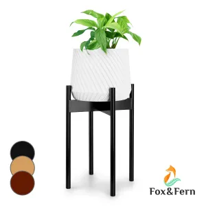 Fox & Fern Zeist, stojan na rastliny, 2 výšky, kombinovateľný, zásuvný dizajn, prírodný
