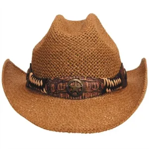 Fox Outdoor klobúk slamený Georgia, hnedý