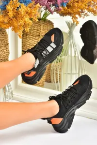 Fox topánky Čierna látka Dámske tenisky