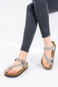 Fox Shoes Gray Women's Slippers