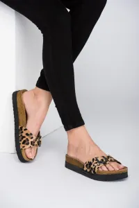 Fox Shoes Leopard Women's Slippers #8081846