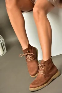 Fox Shoes R374923202 Tan Suede Low Sole Classic Women's Boots