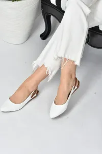 Fox Shoes Women's White Ballerinas