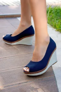 Fox Shoes Navy Blue Women's Filler