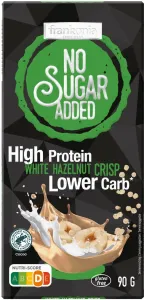 Frakonila Protein Chocolate No Sugar Added 90 g Zvoľ príchuť: White Hazelnut crisps