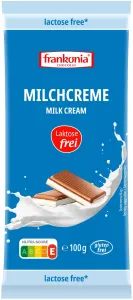 Frankonia Mliečna čokoláda s krémovou náplňou bez laktózy 100 g