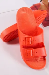 Oranžové gumené šľapky Lucy