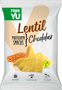 FREEYOU Lentil multigrain snack cheddar chipsy 70 g