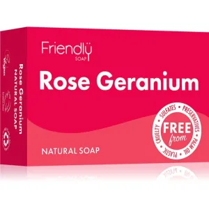 Friendly Soap Natural Soap Rose Geranium prírodné mydlo 95 g