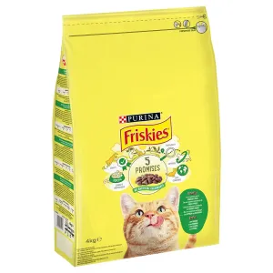 PURINA Friskies Cat s králičím, kuracím a zeleninou - 4 kg