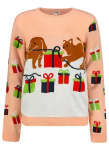 Dámsky sveter Cat Dog Frogies Christmas #8538784