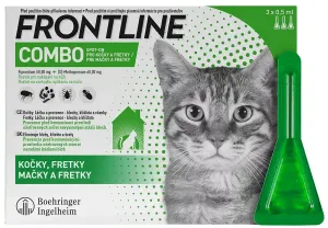 Frontline Combo Spot-on - pipeta proti kliešťom pre mačky a fretky 3 x 0,5ml #9529631