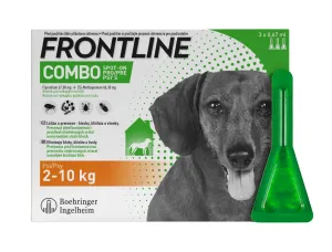 FRONTLINE Combo spot-on pre psy S 2-10 kg 3 x 0,67 ml